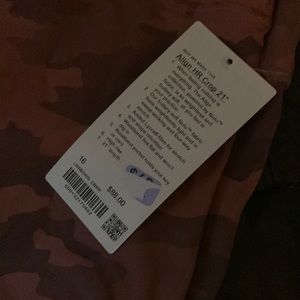 Brand new lululemon align HR crop 21”